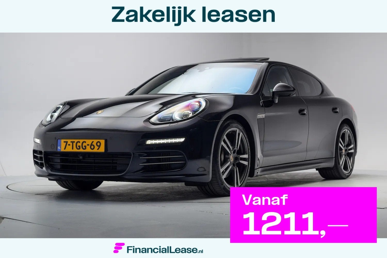 Porsche Panamera 3.0 4S 420pk [ Sport Chrono Navi Camera Pan, Automaat, Gebruikt, 4 stoelen, Bedrijf