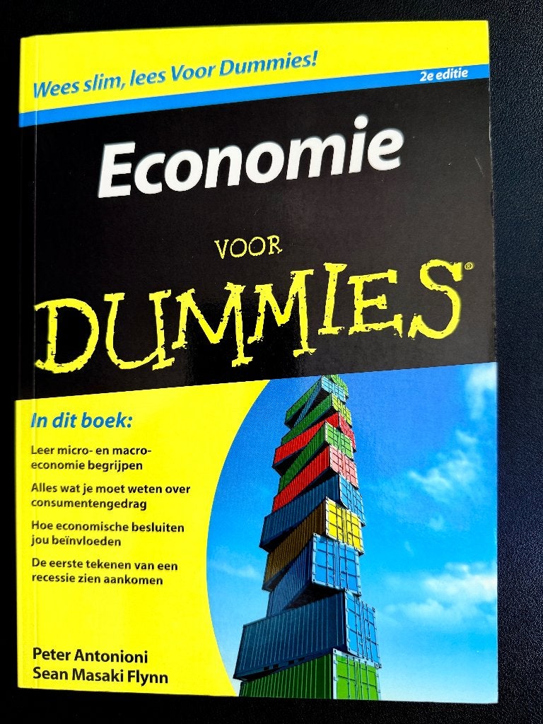Boek Economie voor Dummies, Ophalen of Verzenden, Economie en Marketing, Nieuw, Peter Antonioni