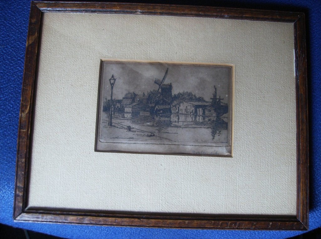 ETS AREND HENDRIKSEN,  INGELIJST IN ORIG. LIJST, Ophalen of Verzenden