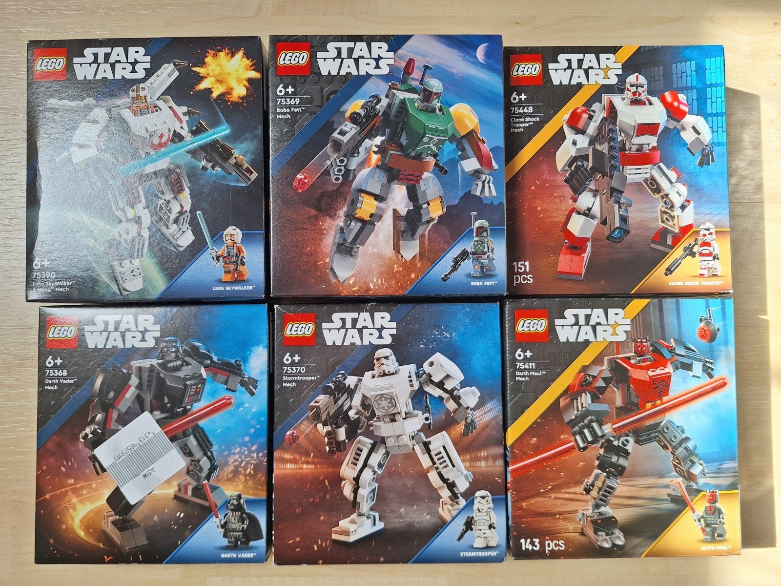 Lego Star Wars Mechs 6 verschillende, Ophalen of Verzenden, Nieuw