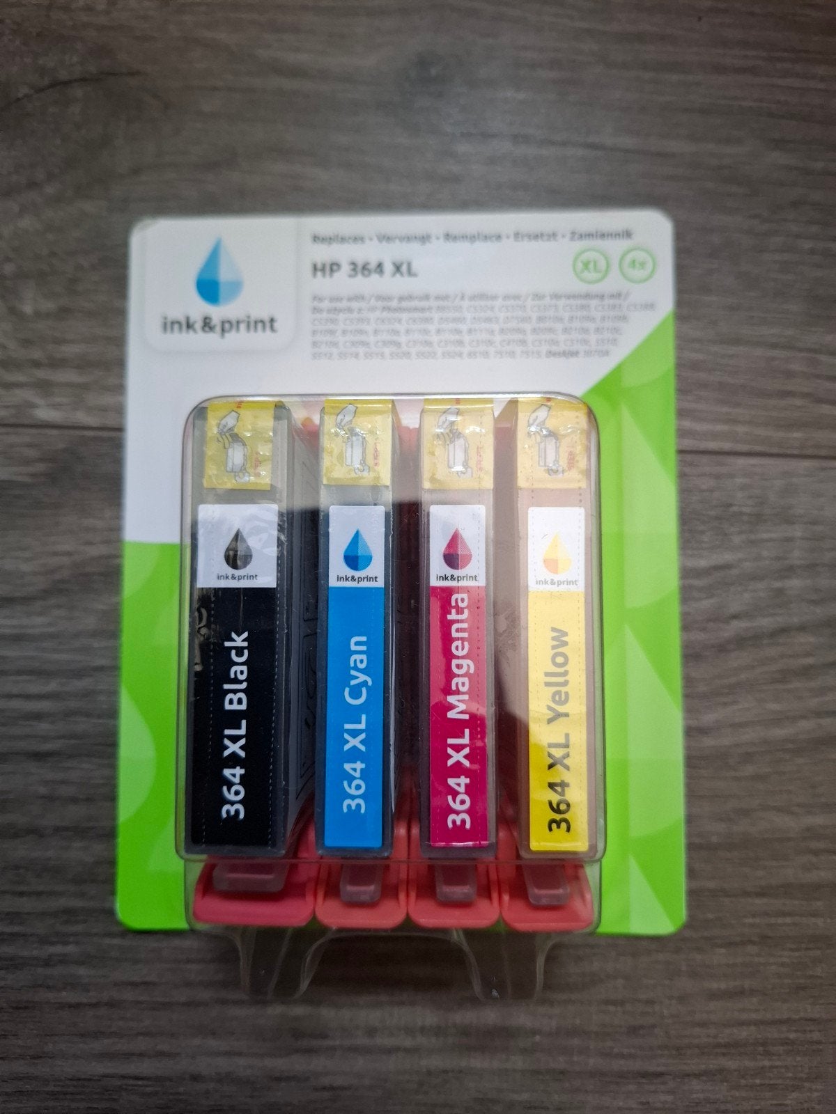 HP 364 XL Inktpatronen Set - Zwart, Cyaan, Magenta, Geel, Ophalen of Verzenden, Nieuw, Cartridge, Ink&Print
