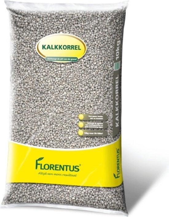 Florentus Kalkkorrel 10kg - Verhoogt pH van de grond, Ophalen, Nieuw