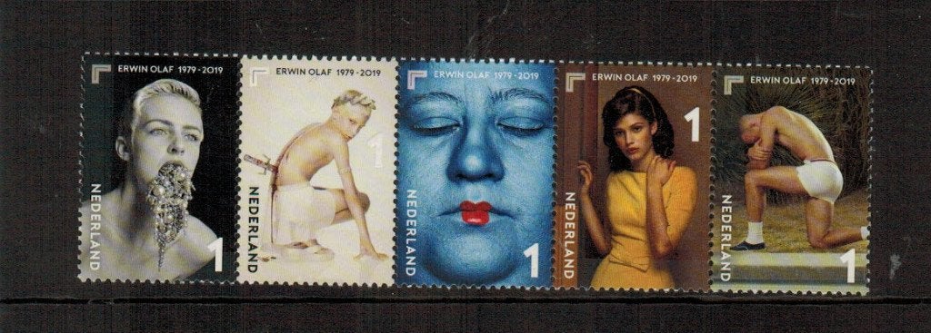 3759-3763 Erwin Olaf-40 jaar fotografie 2019 Postfris, Postzegels en Munten, Postzegels | Nederland, Verzenden, Na 1940, Postfris