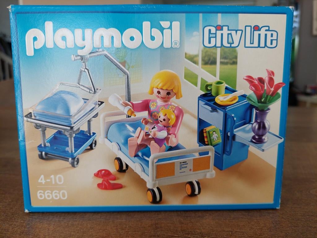 Playmobil City Life 6660 - Ziekenhuiskamer met baby, Ophalen, Zo goed als nieuw
