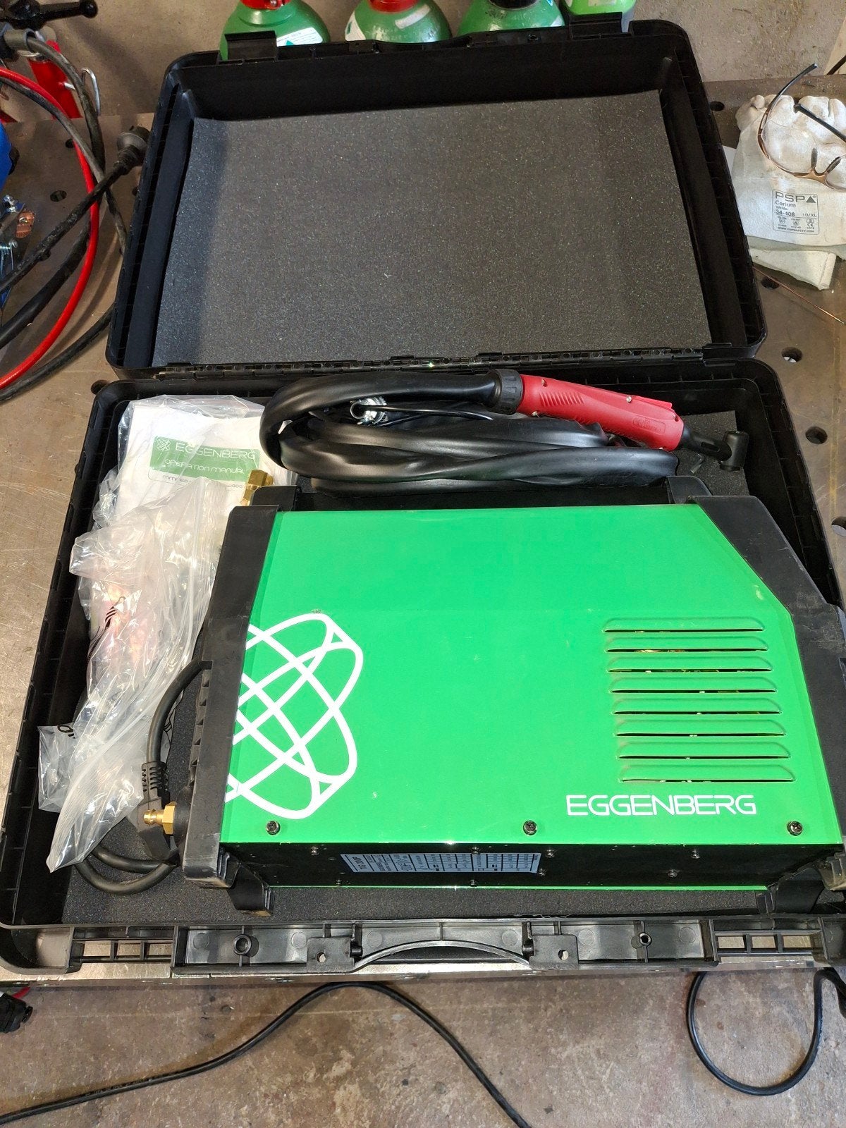 Eggenberg TIG200P TIG Lasapparaat DC/HF PULSE 200A, Ophalen, Zo goed als nieuw, 150 tot 250 ampère, Tig