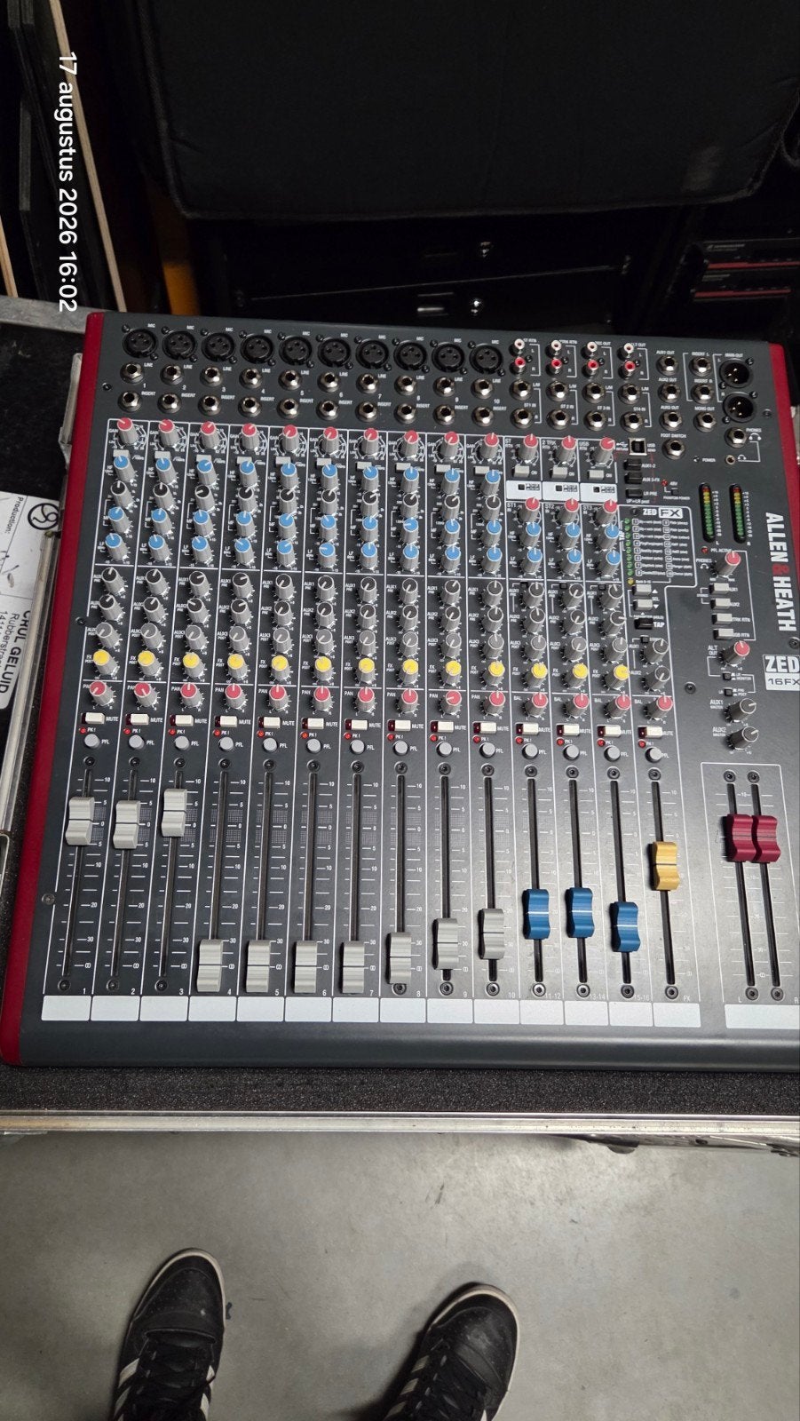 Allen & Heath Zed 16fx, Muziek en Instrumenten, Mengpanelen, Ophalen, Zo goed als nieuw, 20 kanalen of meer