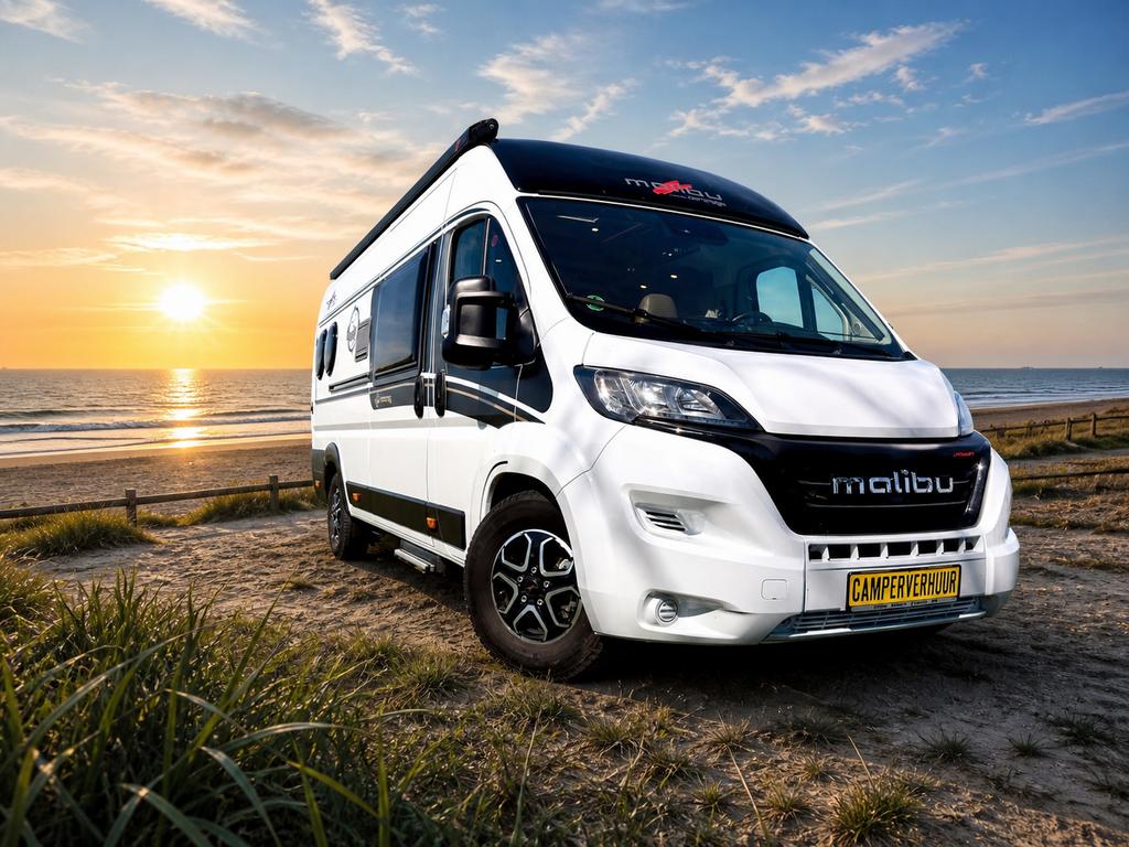 Malibu 640 Luxe buscamper te huur periode 27 juni - 24 juli, Caravans en Kamperen