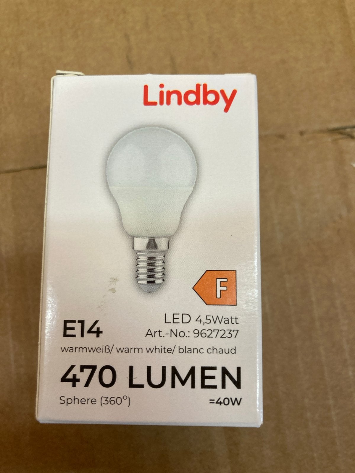 Lindby E14 LED Lamp 4.5W (40W equivalent) Warm Wit, Huis en Inrichting, 30 tot 60 watt, Led-lamp, E14 (klein), Nieuw