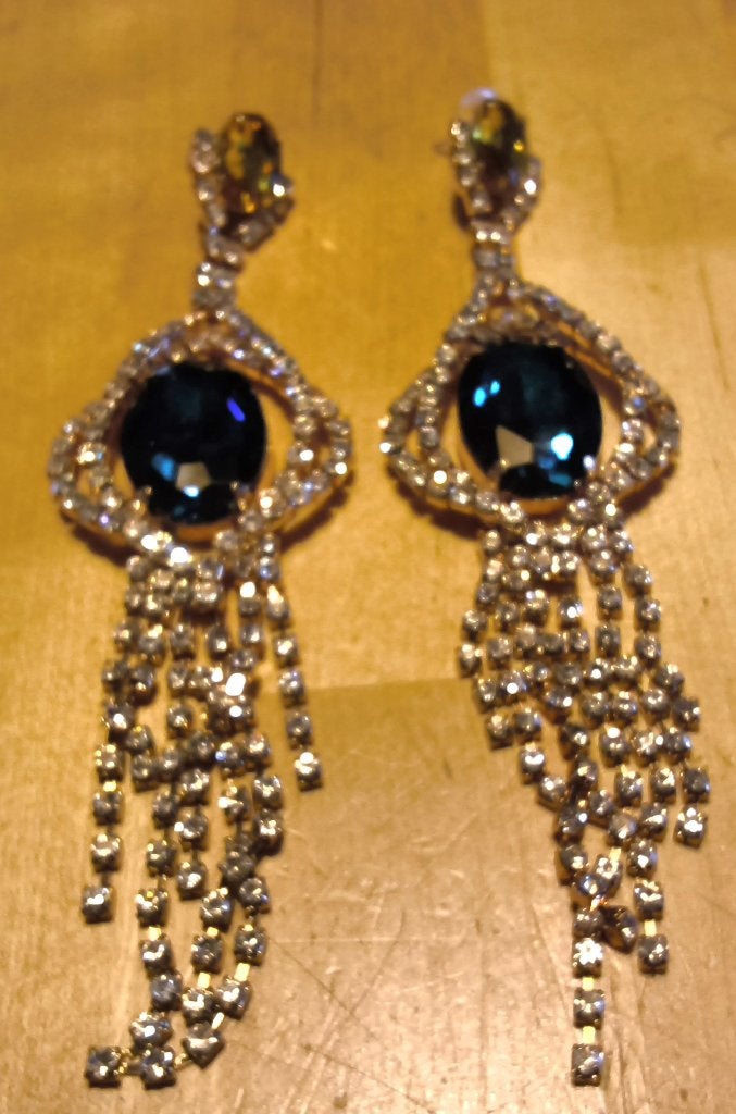 Oorbellen, Overige materialen, Blauw, Nieuw, Ophalen of Verzenden