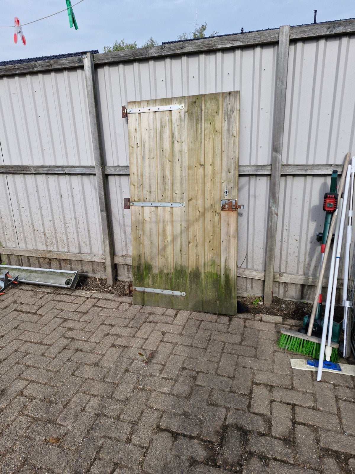 Houten schuttingdeur 170x90 cm, Tuin en Terras, Ophalen, Minder dan 3 meter, Hout, 1 tot 2 meter