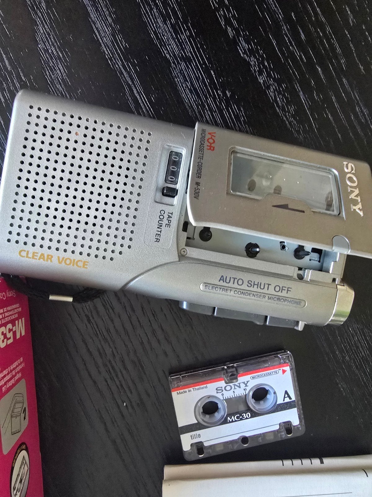 Sony M-530V Microcassette Recorder met VOR en Clear Voice, Verzenden