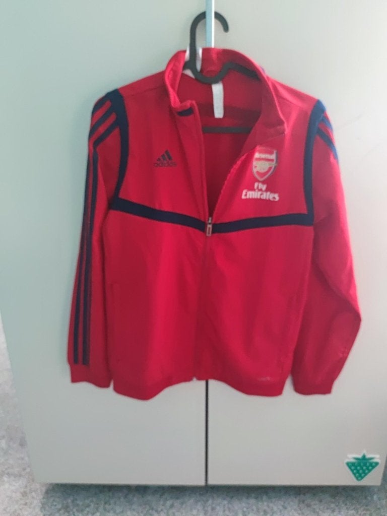 Arsenal trainingsjack, Ophalen of Verzenden, Zo goed als nieuw, Adidas, Voetbal