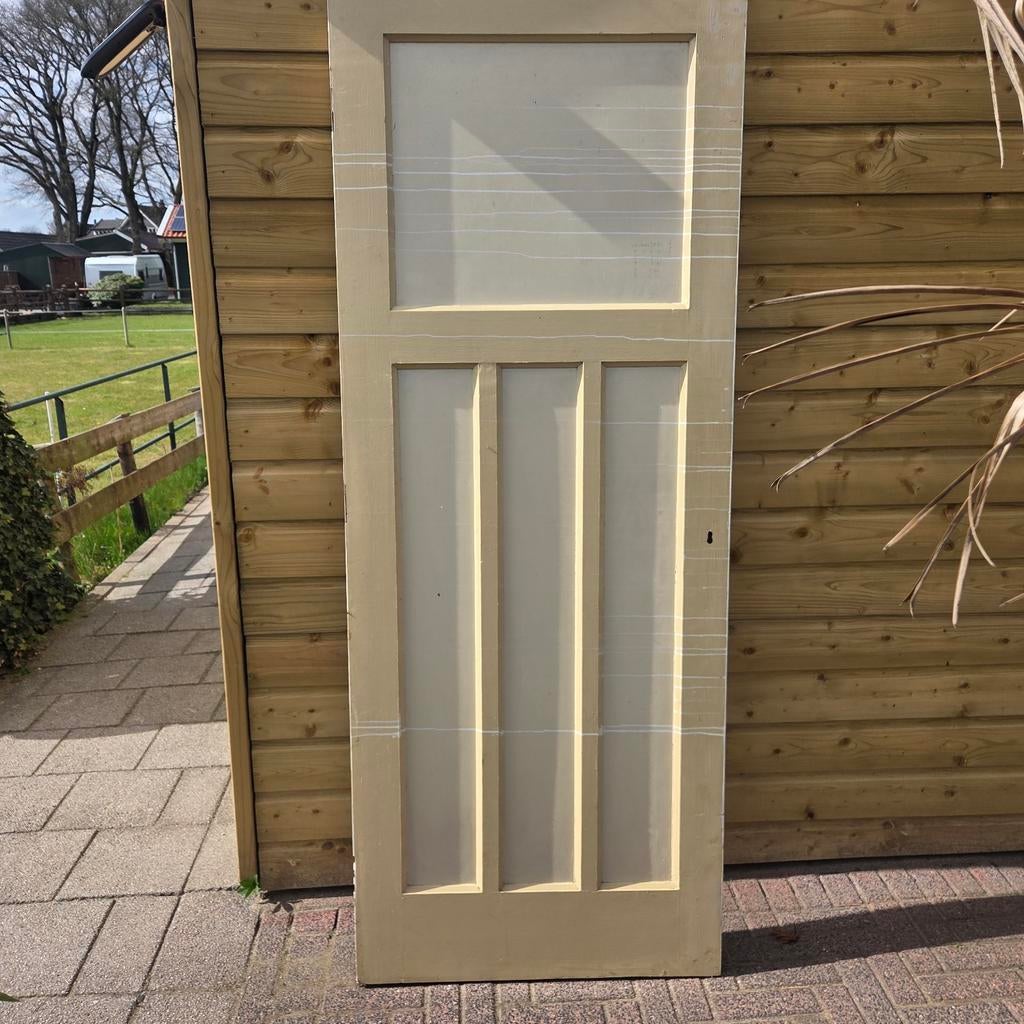 Te koop jaren 30 paneel deur, Gebruikt, Minder dan 80 cm, Binnendeur, Ophalen of Verzenden