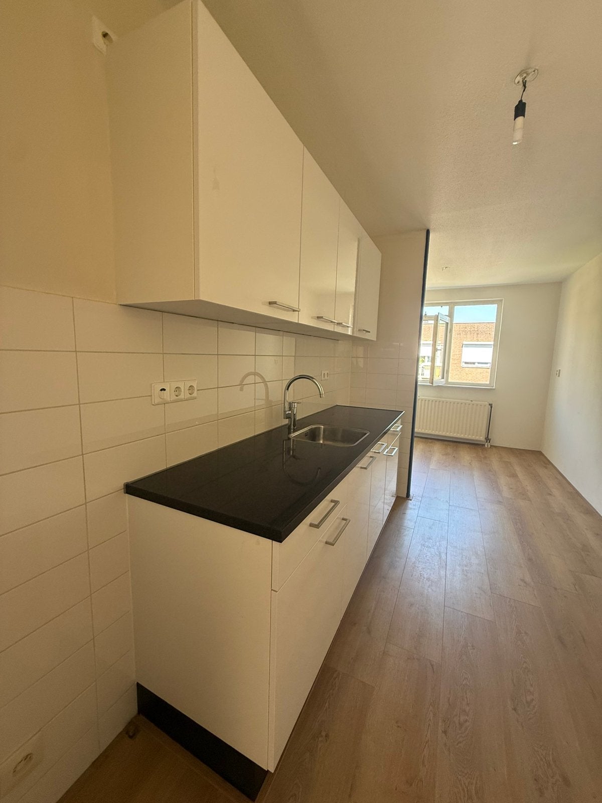 Basis keuken wit hoogglans, Ophalen, Zo goed als nieuw, Wit, Enkelwandige keuken