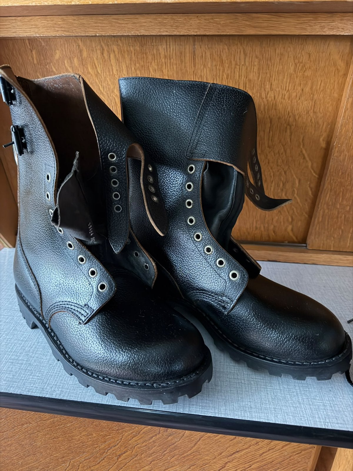 Franse legerkisten maat 43, Ophalen of Verzenden, Zo goed als nieuw, Zwart, Boots