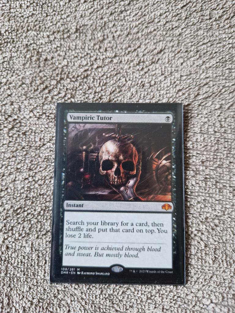 mtg - Vampiric Tutor, Ophalen of Verzenden, Zo goed als nieuw