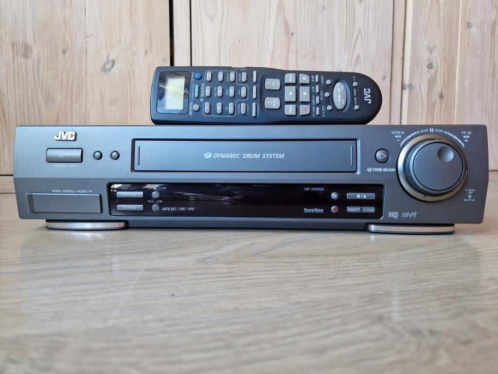 JVC HR-DD660 VHS-speler met afstandsbediening, Audio, Tv en Foto, Videospelers, Ophalen of Verzenden, Zo goed als nieuw, VHS-speler of -recorder