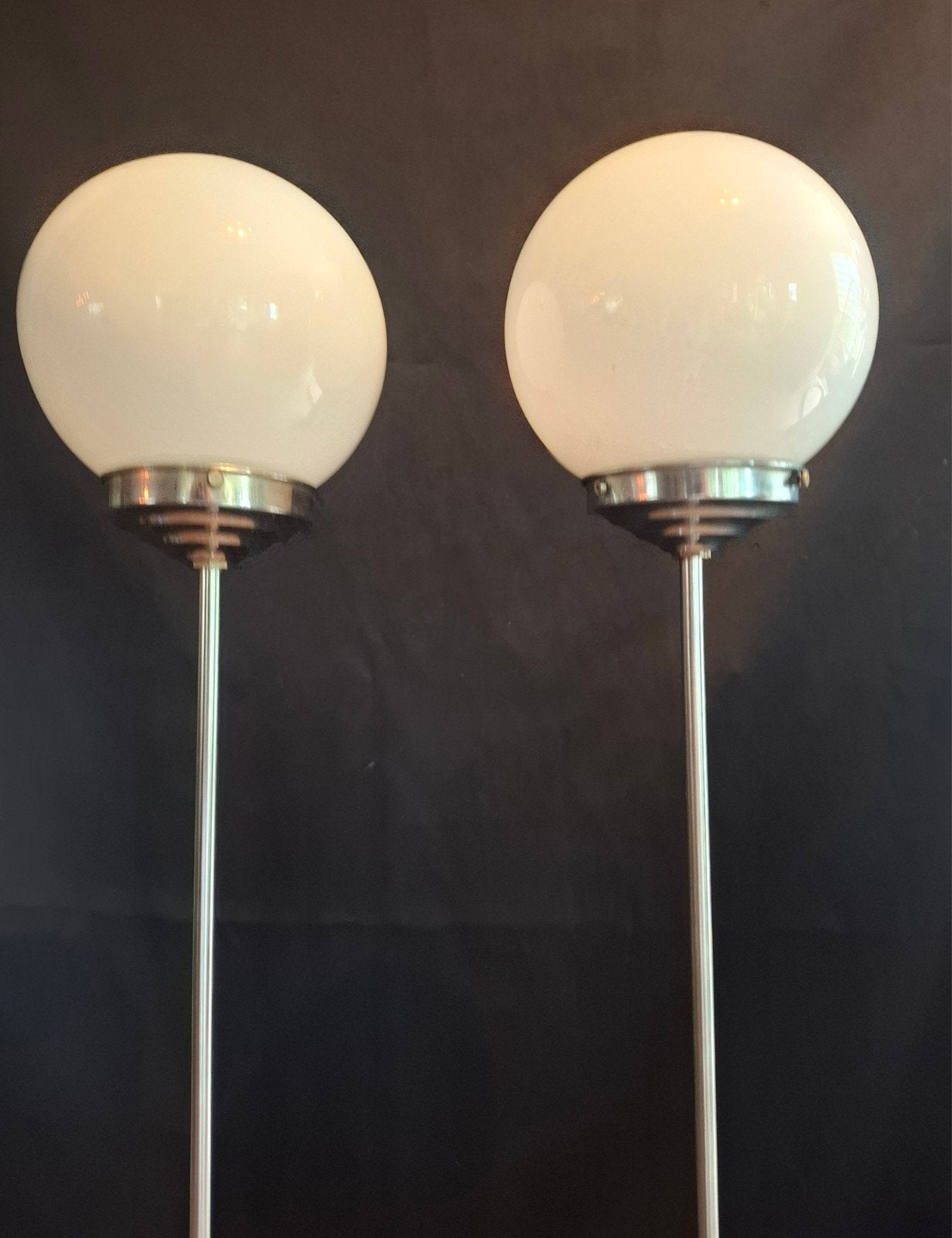 Vintage Space Age "Lollipop" Teardrop Vloerlampen, Huis en Inrichting, Ophalen, Glas, 100 tot 150 cm