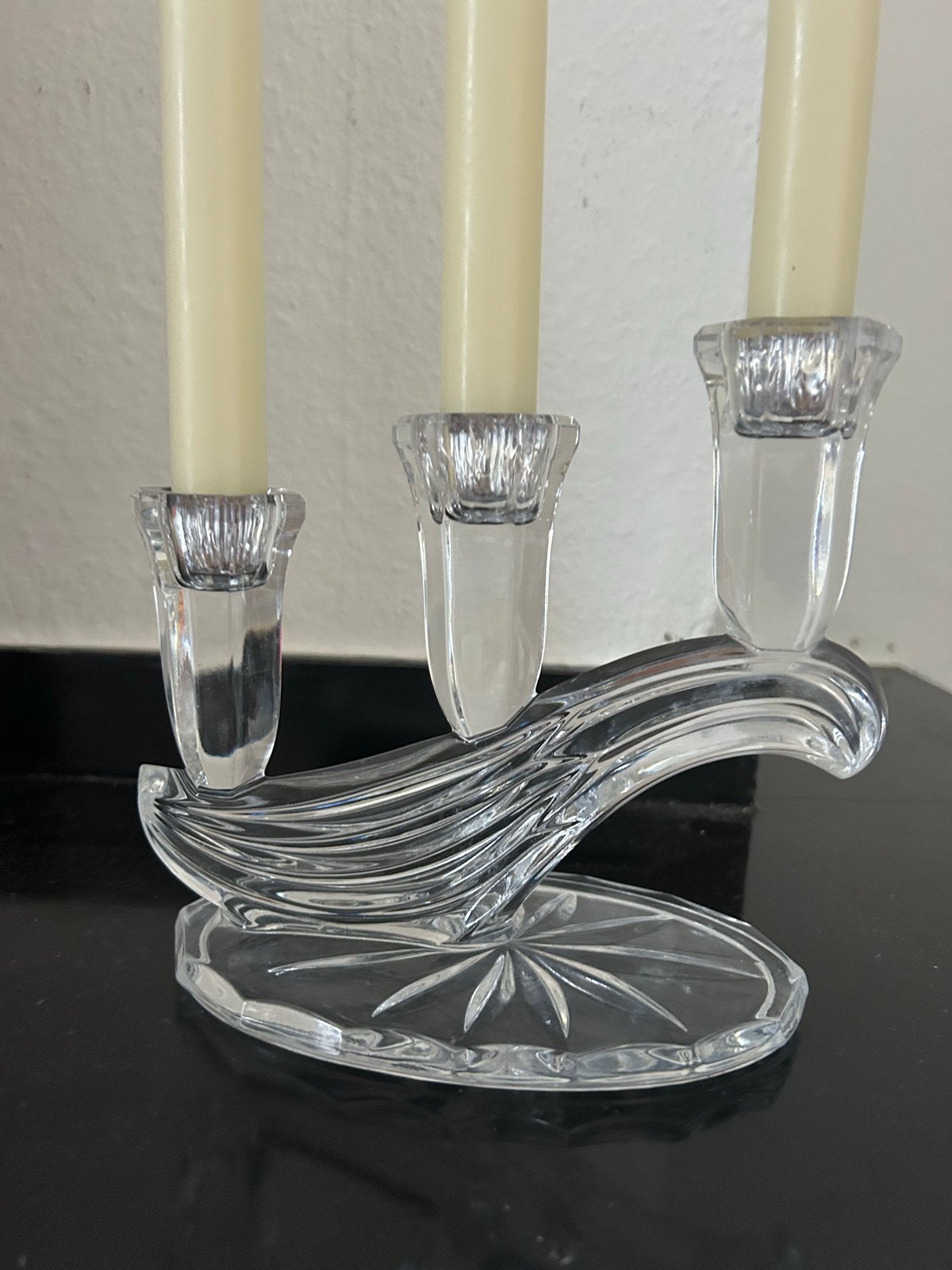 Vintage Buder Bleikristall Kandelaar, Ophalen of Verzenden, Kristal