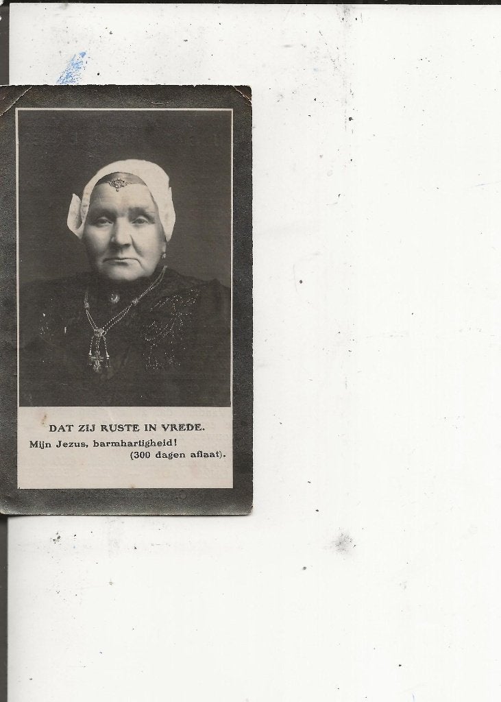 Rijnsaterwoude Bidprentje Huberta Moerkerken -1845+1918, Ophalen of Verzenden, Voor 1920, Ongelopen, Limburg