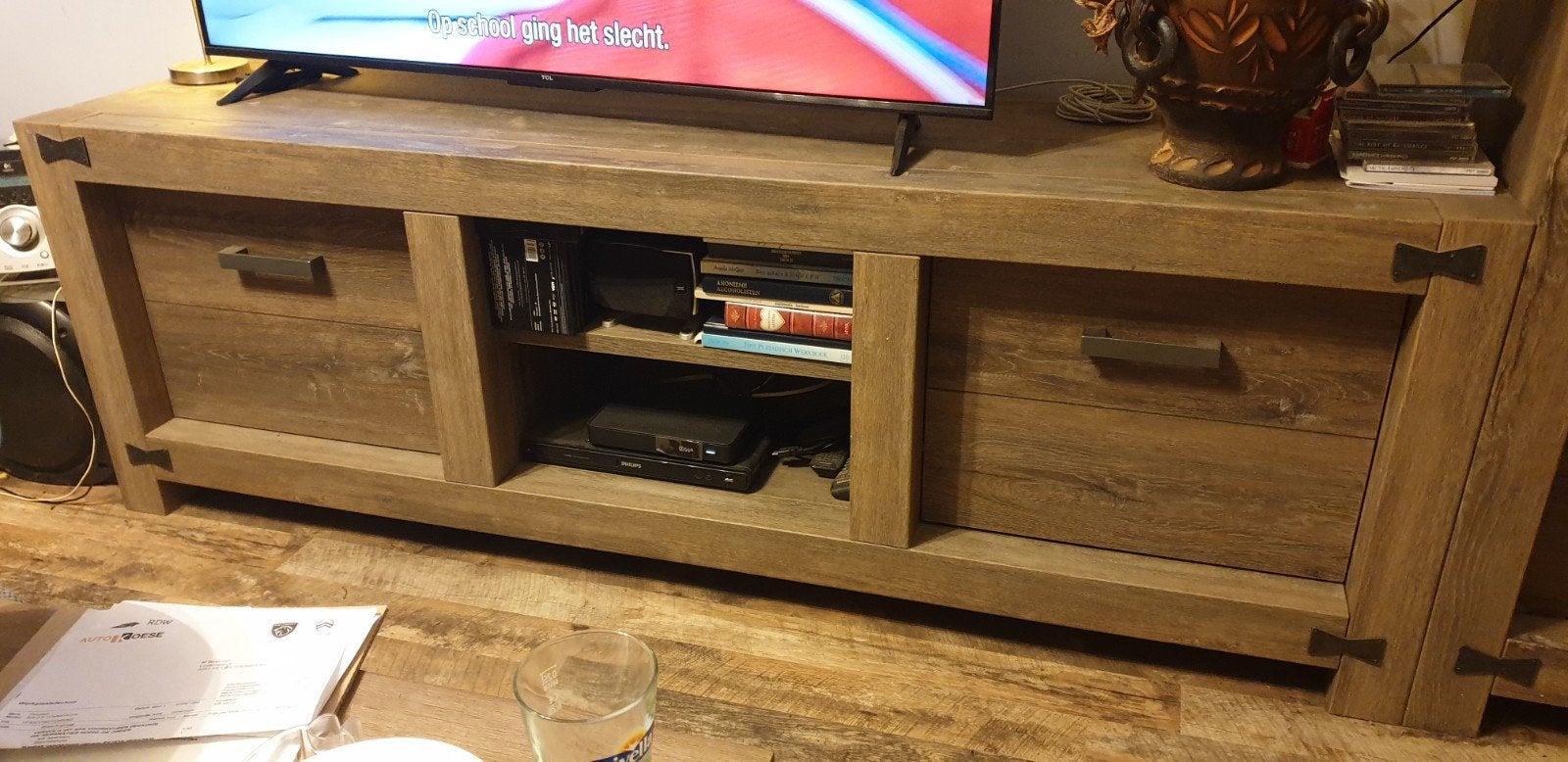 TV meubel Papillon TV2 van Haco Rotterdam.190 x 48 x 64 cm., Ophalen, 150 tot 200 cm, Zo goed als nieuw, Minder dan 100 cm