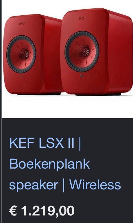 KEF LSX II Stereopaar HIFI speakers, Audio, Tv en Foto, Luidsprekers, Ophalen, Stereo speakers, Inclusief kabels, Zo goed als nieuw