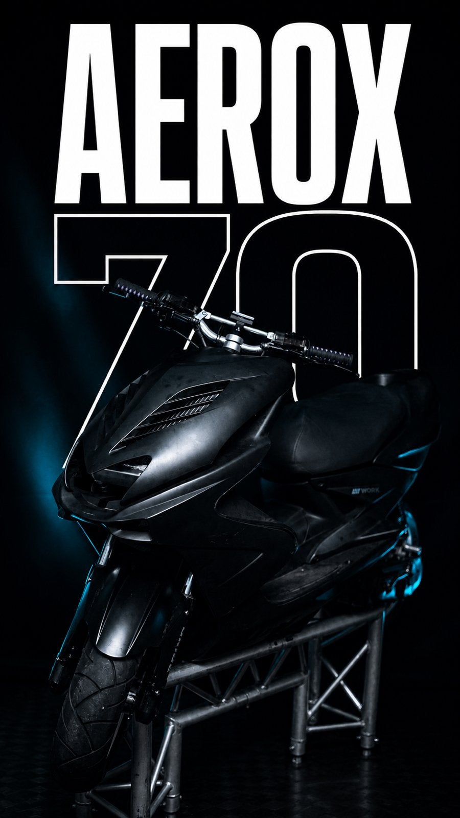 Aerox 70cc full stage 6, Ophalen, Tweetakt, Aerox, Maximaal 45 km/u