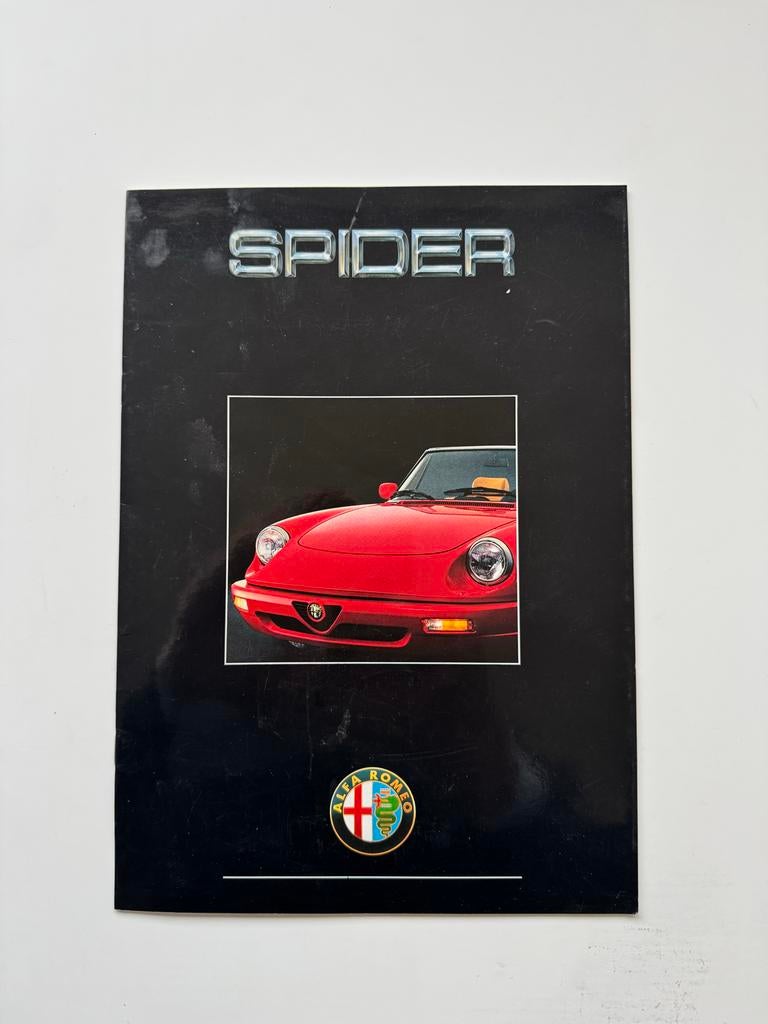 Alfa Romeo Spider folder 1990, Ophalen of Verzenden, Gelezen, Alfa Romeo