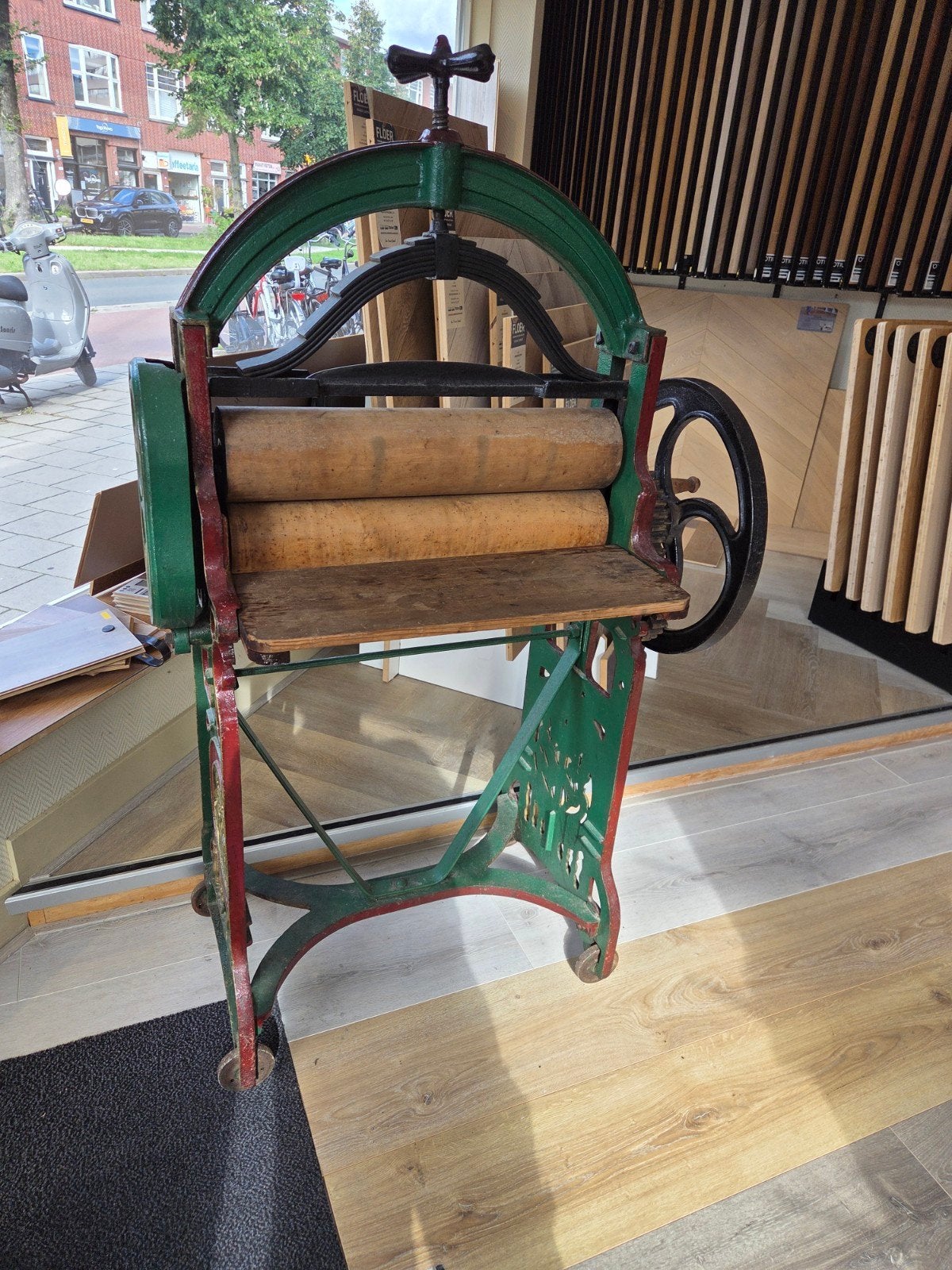 Antieke Super B Drukwals - Decoratief en Functioneel, Ophalen of Verzenden, Gebruikt