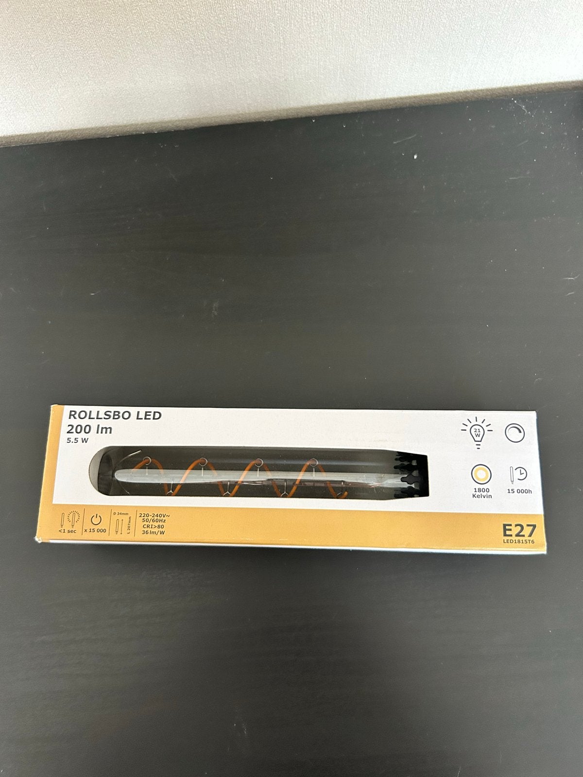 IKEA Rollsbo LED E27 200lm 5.5W LED-lamp, Led-lamp, Nieuw, IKEA, Warm wit