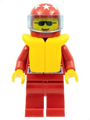 LEGO City oct036 Octan - Racing, Red Legs, Red Helmet 7, Lego, Ophalen of Verzenden, Minifiguur, City