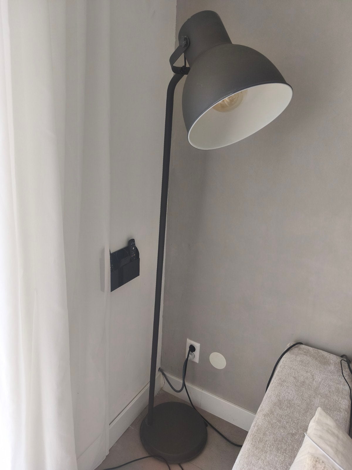 Staande Vloerlamp, Ophalen, E27 (groot), Zo goed als nieuw, Metaal