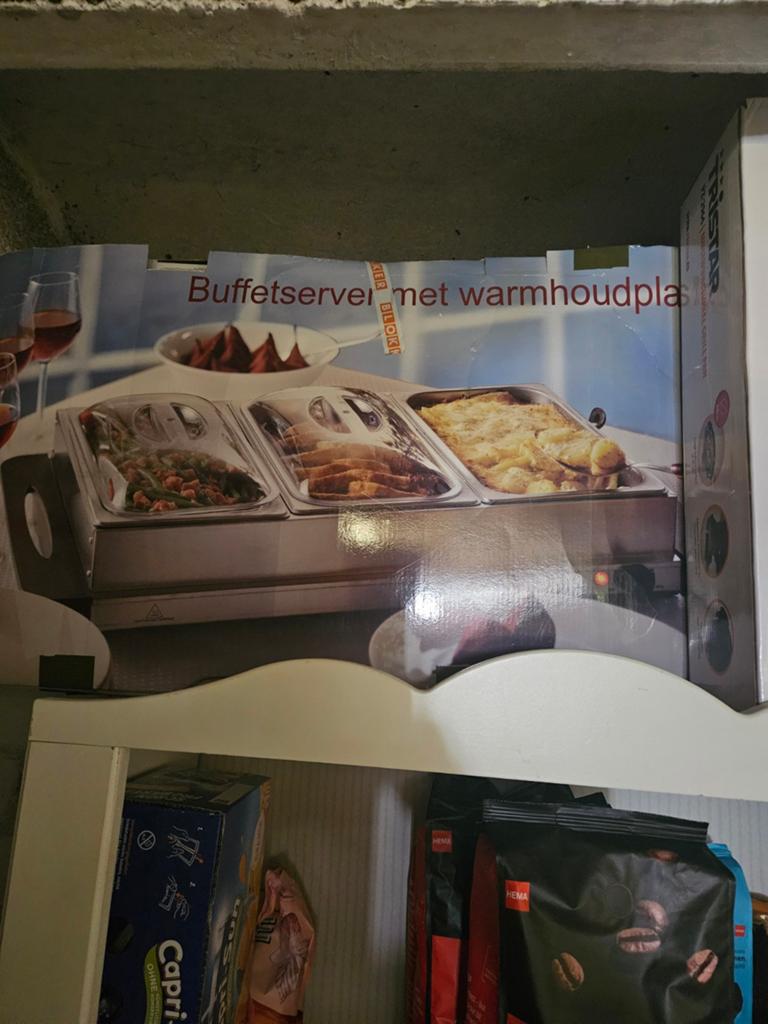 Aangeboden: buffetwarmer, Ophalen of Verzenden, Zo goed als nieuw
