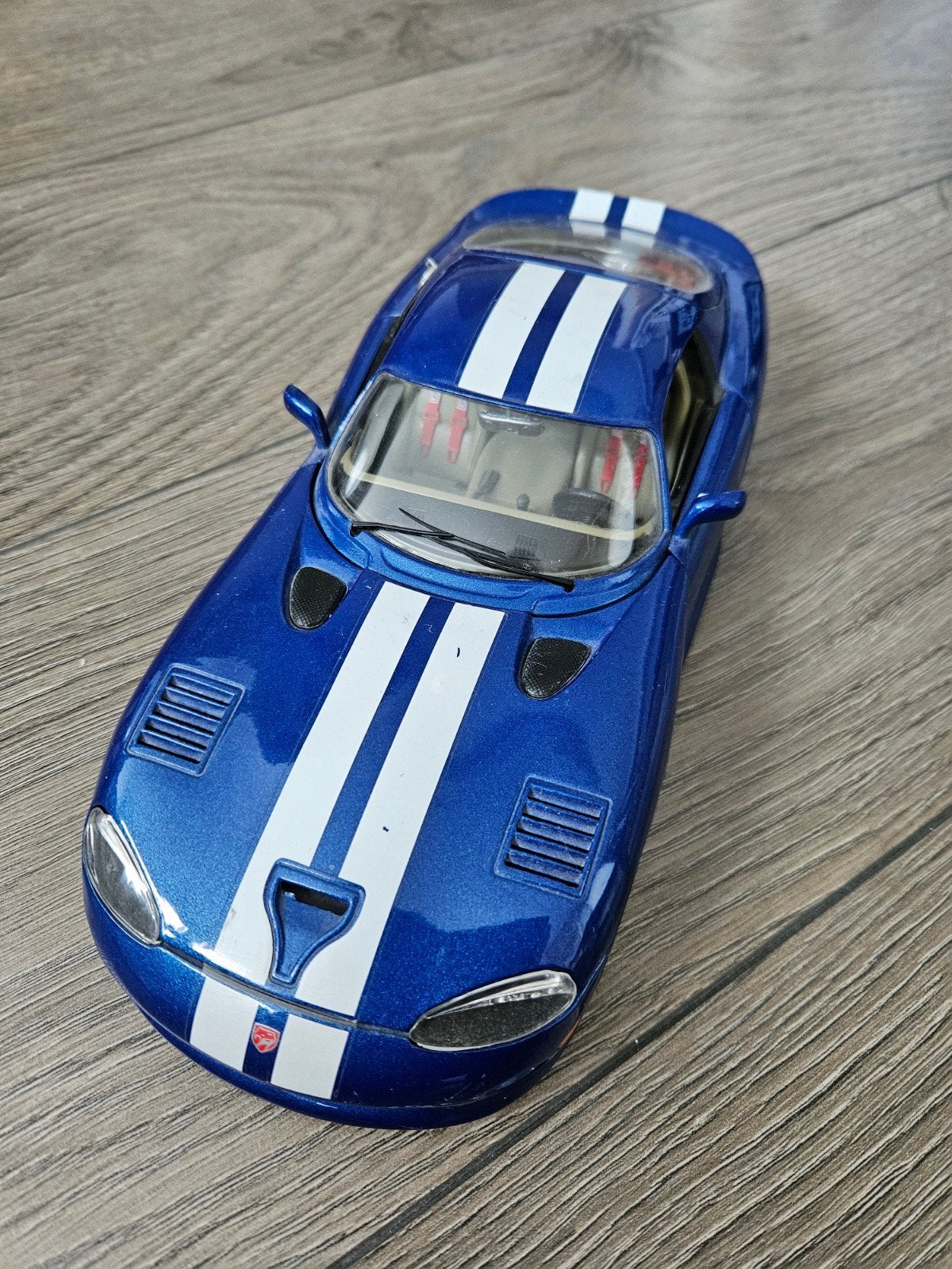 Bburago Dodge Viper GTS Coupé 1:18 – Blauw/Wit, Ophalen of Verzenden, Gebruikt, Auto, Bburago
