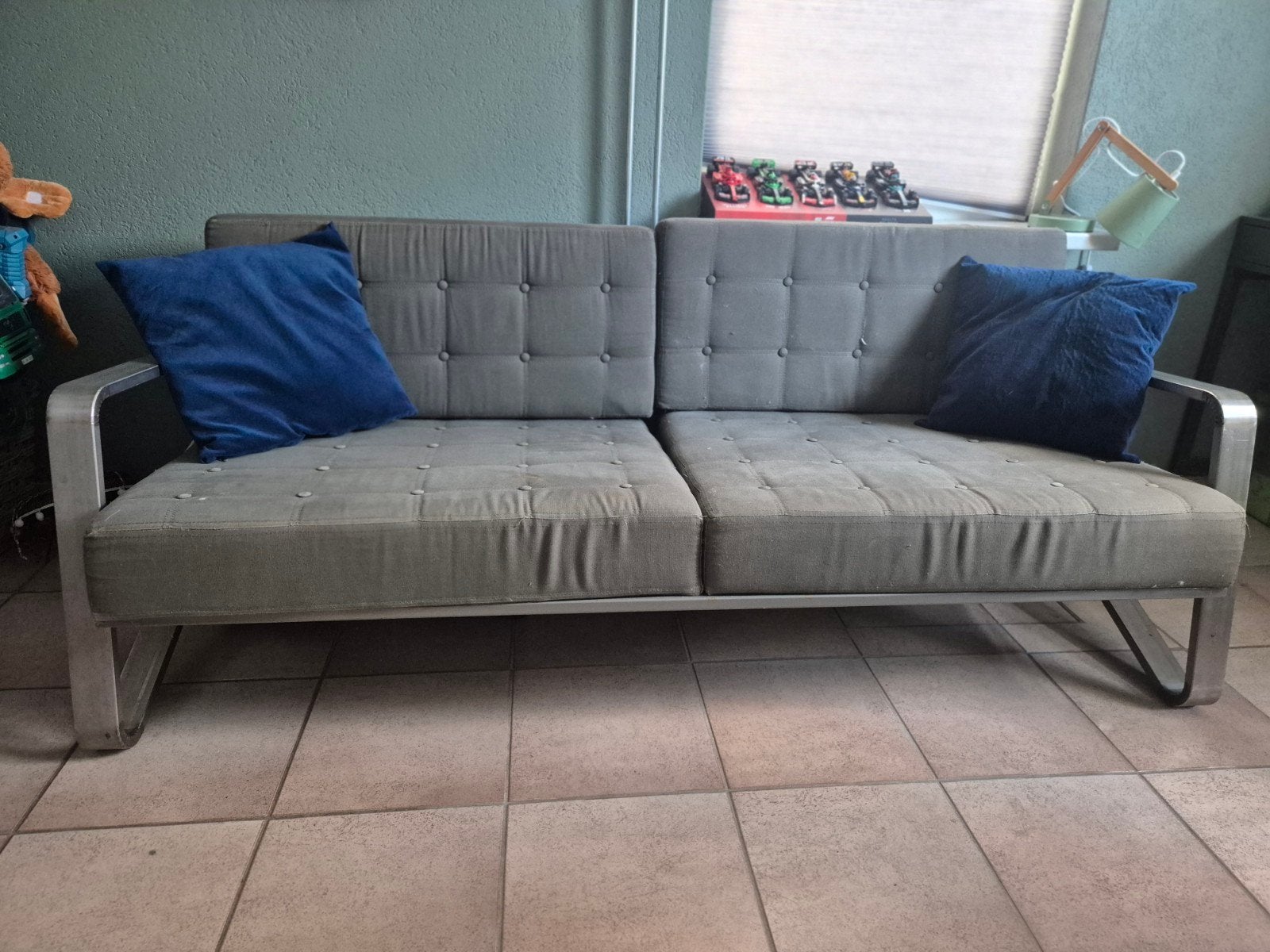 Speciaal metalen bankje, Ophalen, Gebruikt, 150 tot 200 cm, Tweepersoons