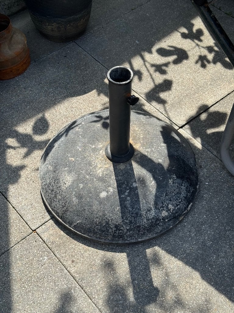 Zware Parasol Horeca Zwart, Ophalen, Gebruikt, Minder dan 1 meter, Parasolvoet