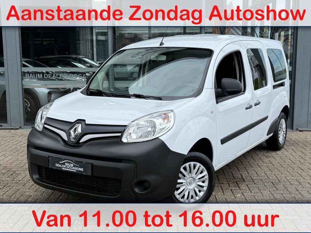 Renault KANGOO 1.5 DCI KANGOO MAXI EXPRESS 95PK PDC L+R SCHU, Auto's, Renault, Wit, Bedrijf, 2 stoelen