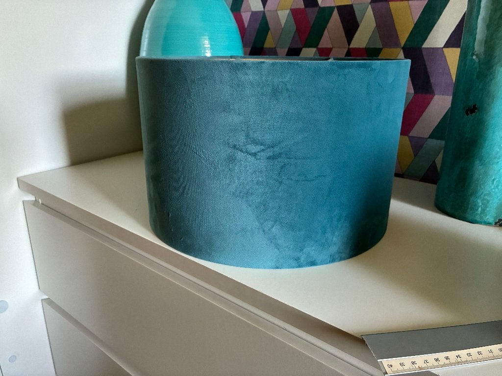 Lampenkap Turquoise heel mooi, Huis en Inrichting, Overige typen, 35 cm, Rond, Zo goed als nieuw