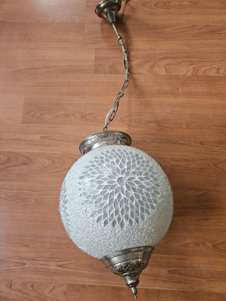 Oosterse hanglamp wit, Huis en Inrichting, Ophalen, Zo goed als nieuw