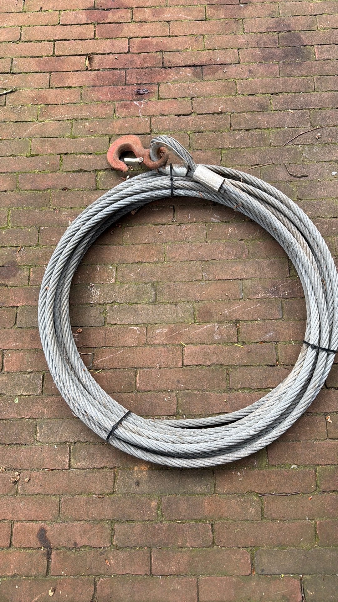 20 m Staalkabel 16mm met klephaak, Ophalen, Zo goed als nieuw