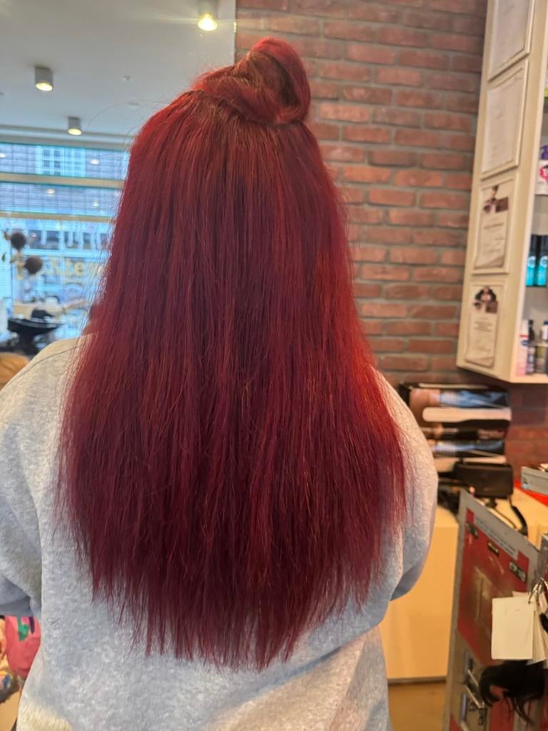 Prachtige rode haarverlenging, lang en vol, Secret Hair Lengths, Nieuw, Ophalen of Verzenden, Pruik of Haarverlenging