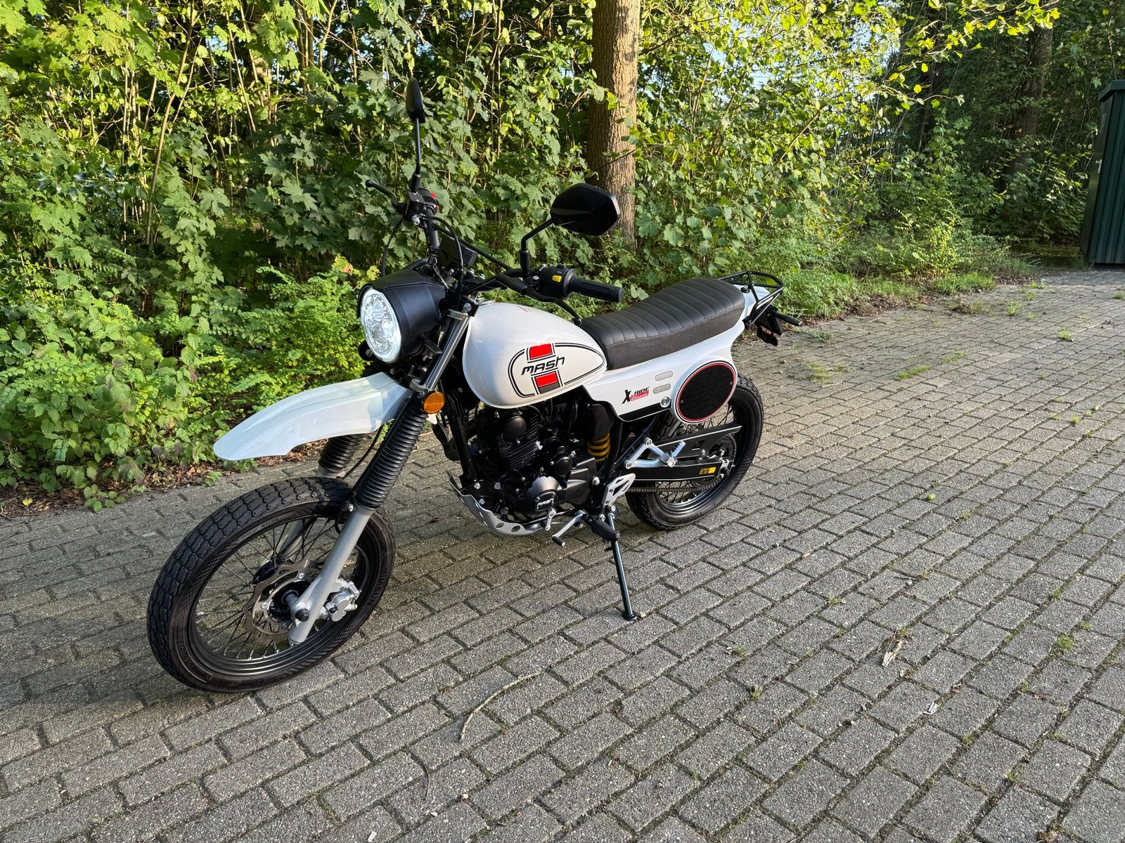 Mash 50 X-Ride Classic, Wit, Slechts 3668 km, bouwjaar 2025, Zo goed als nieuw, 4 versnellingen, Ophalen, 48 cc