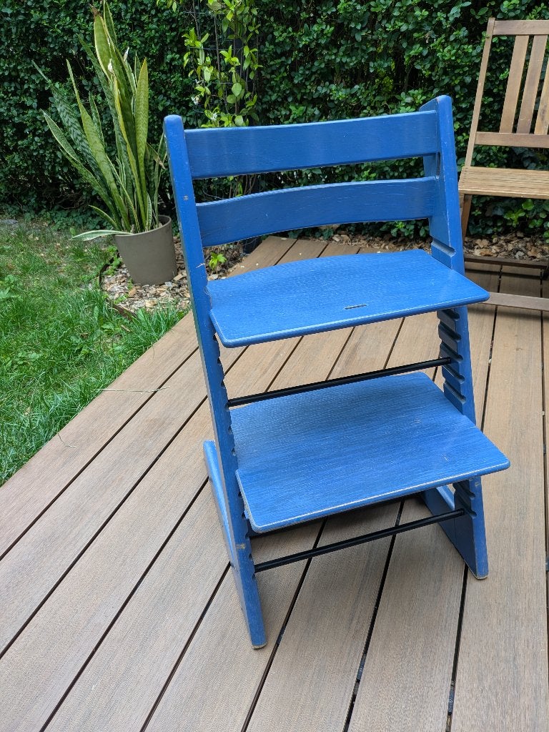 Stokke Trip Trap (versie van na mei 2003), Ophalen, Gebruikt, Meegroeistoel