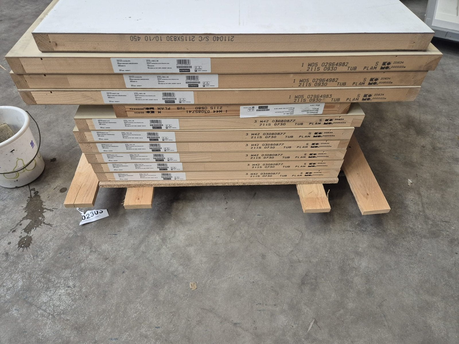 Tubespaan boarddeuren, Ophalen, Nieuw, Mdf, 200 tot 250 cm