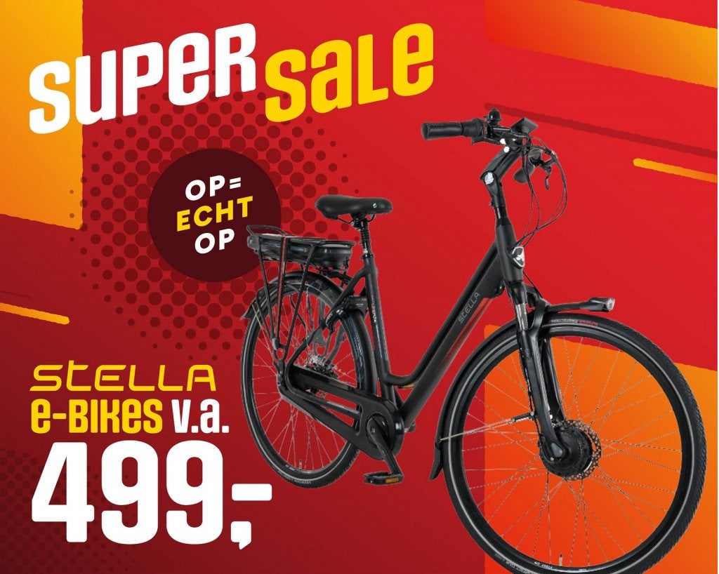 WAANZIN! Stella e-bike nu al va 499, MÉT GARANTIE! OP=OP!, Niet ingevuld, Zo goed als nieuw, Niet ingevuld, Niet ingevuld