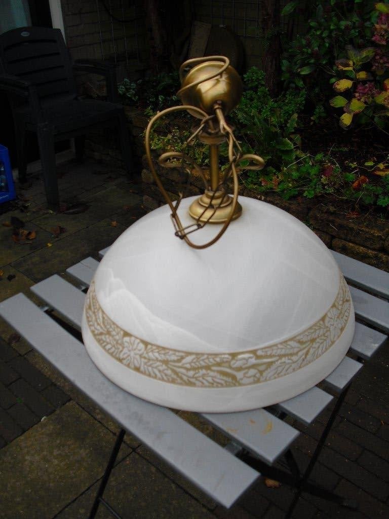 TE KOOP MOOIE OUDE GAVE KAMER HANGLAMP, Ophalen, Zo goed als nieuw