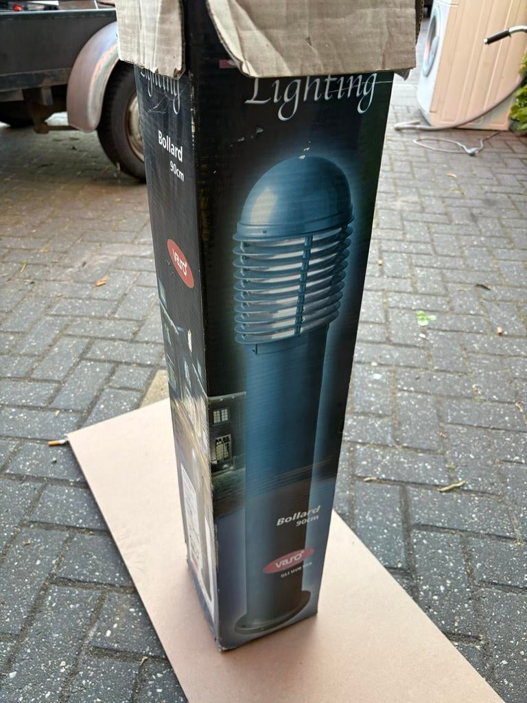 Varo Bollard Tuinverlichting 90cm - Nieuw in doos, Ophalen, Kunststof, Minder dan 50 watt, Nieuw