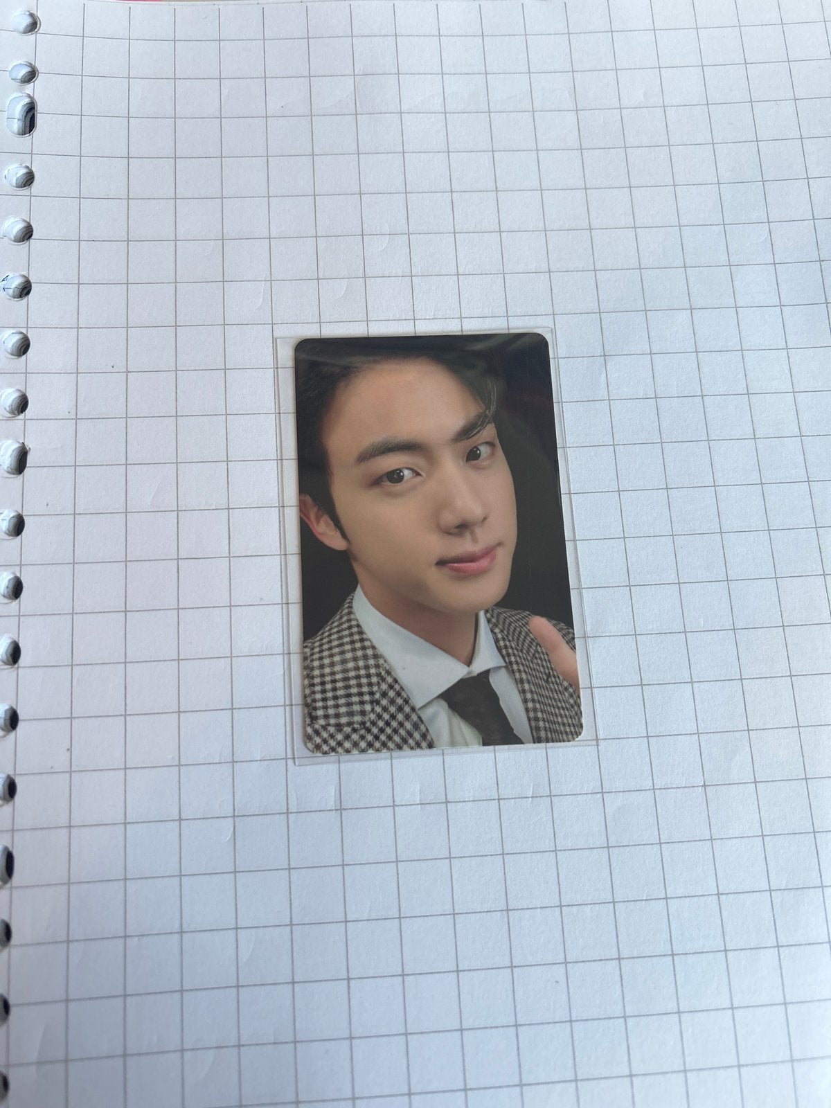 BTS Jin Map of the Soul 7 Photocard K-Pop, Ophalen of Verzenden, Zo goed als nieuw, Plaatje