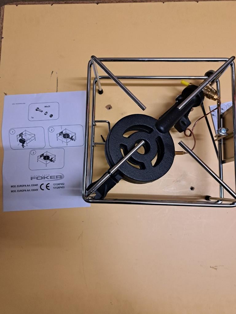 Nieuwe wokbrander op propaangas - 4 kW, Ophalen of Verzenden, Nieuw, Foker