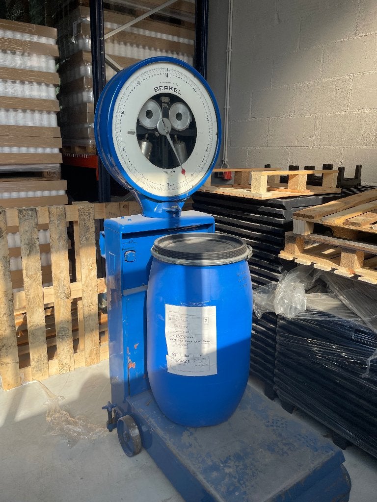 Berkel weegschaal blauw, Ophalen, Gebruikt, Analoog, 100 kg of meer